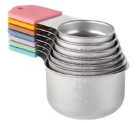 Cpolebev Set di Misurini Magnetici Misurini In Metallo Resistente per Ingredienti Secchi e Liquidi (Multicolore)