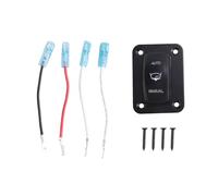 Cpolebev Set di Pannello Interruttore A Bilanciamento A 3 Vie con Interruttore A Bascula, 4 Pin, ON-Off-(ON) SPDT, Switch Momentaneo Auto/Manuale per Barche Marine, Yacht Impermeabile.