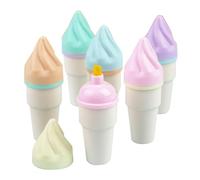 Cpolebev Set di Pennarelli Ed Evidenziatori per Coni Gelato, Penne Multicolori Durevoli Facili da Usare Ben Fatti