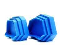 Cpolebev Set di per Stampi di Impronte per Modelli In da Laboratorio, per la Modellazione di Base di Modelli Dentali. Colore: Blu. 6 Pezzi.