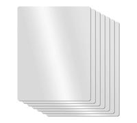 Cpolebev Set di per Tagliere in Plastica Flessibile Trasparente, Tagliere da Cucina Trasparente Satinato Trasparenti 17,5 X 12 Pollici, Set di 7