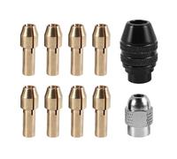 Cpolebev Set di Pinze per Mandrino per Trapano, Punta Chiave 4486 di Ricambio da 1/32 Pollici un 1/8 Pollici con Set di per Trapano Rotanti di Ricambio