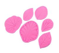 Cpolebev Set di Stampi per Venature in Silicone per Fiori, Stampo per Venature di Fiori in Fondente, Stampo per Orchidee Tulipano Foglia di Rosa, Strumenti per La Decorazione di Torte