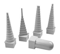 Cpolebev Set di Strumenti per L'Avvolgimento del Filo con Mandrino da 4 Pezzi, Include Manico Triangolare, Rotondo, Ovale, Quadrato e In Plastica per L'Avvolgimento di Metalli