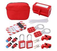 Cpolebev Set di Tagout per Blocco Interruttore Elettrico Kit di Set di di Sicurezza Kit di Bloccaggio per Stazioni di Tag per L'Industria, L'Automobile