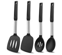 Cpolebev Set di Utensili da Cucina in Silicone Resistente al Spatola da Cucina Grande Antiaderente