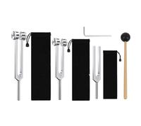 Cpolebev Set Diapason (128Hz, 256Hz, 512Hz), Diapason per Strumenti Chakra/Guarigione/Terapia del Suono