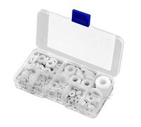 Cpolebev Set Guarnizioni Rondelle Piatte In Nylon da 500 Pezzi M2 M2.5 M3M4M5 M6 M8 M10 Kit Assortimento di Guarnizioni O-Ring di Tenuta In Plastica Accessori di Fissaggio