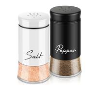 Cpolebev Set Sale e con Coperchio In Acciaio Inossidabile per Gadget da Cucina, Dispenser per Spezie, Facile da Usare -D