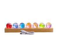 Cpolebev Sfera con Stelle in Vetro Colorato Fantasy, Luminoso, Astronomia, Pianeti, Stile Fantastico, Decorazione per La Casa B