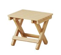 Cpolebev Sgabello Pieghevole Piccolo Sgabello Portatile In Legno Sedia Leggera Sgabello Pieghevole Poggiapiedi Pieghevole per Esterno 28x26x22 cm