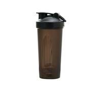 Cpolebev Shaker Cup Portatile Conveniente Tazza di Agitazione 600 Ml Bottiglia Shaker In Plastica per Adulti Durevole Facile da Installare Nero