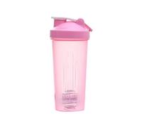 Cpolebev Shaker Cup Sports Portatile Conveniente Agitazione Cup 600 Ml Shaker In Plastica Bottiglia per Adulti Resistente Rosa