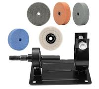 Cpolebev Smerigliatrice per Conversione Trapano In Ceramica Supporto per Lucidatura Kit di Strumenti di Conversione per Affilatura Lucidatura Dei Metalli