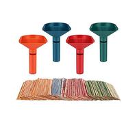 Cpolebev Smistatore di Monete con Involucri per Monete con Involucri per Rotoli di Monete da 150 Pezzi Tubi Contamonete Assortiti Come Mostrato per Tutte le Monete