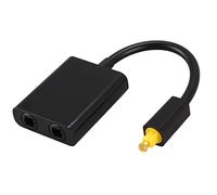 Cpolebev Splitter Audio Ottico SPDIF Digitale un 2 Vie Adattatore Splitter Toslink un 2 Vie 1 Ingresso 2 Uscita SPDIF Hub per Ottico Splitter