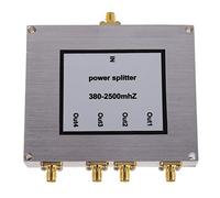 Cpolebev Splitter di Alimentazione SMA Un 4 Vie 380 Mhz-2500 MHz, Divisore Femmina SMA Femmina Divisore Segnale