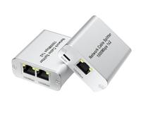 Cpolebev Splitter Ethernet da 1 A 2 Switch Gigabit Ethernet Ad Alta velocità Splitter LAN Internet RJ45 A 2 Porte per Cat5/5e/6/7/8