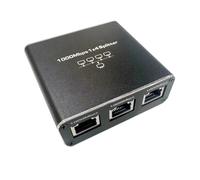 Cpolebev Splitter Gigabit Ethernet 1 in 4 out 1000Mbps Internet Splitter 1 A 4 RJ45 Splitter di Rete per Cat5/6/7 Durevole Facile da Usare