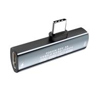 Cpolebev Splitter USB-C 2 In 1 Tipo C A Doppio Tipo-C PD60W Caricamento Rapido 10Gbps Trasferimento Dati