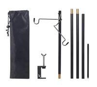 Cpolebev Staccabile Lanterna da Lampada Staffa Montaggio Portatile Gancio Tavolo Appeso Supporto Luce Supporto di Fissaggio Set