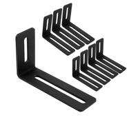 Cpolebev Staffa Angolare Regolabile da 4 Pollici per Legno, Staffa Angolare A Forma di L con Fessura
