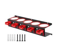 Cpolebev Staffa Montata su Rack per Stoccaggio Bottiglie con Ganci Accessori Bomboletta Organizer per Esposizione in Garage sul Posto di