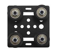 Cpolebev Stampante 3D Scivolo con Piastra Un V nel Alluminio 2020 per Profili V-Slot Five Roulette
