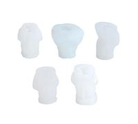 Cpolebev Stampi per Candele in Silicone con Stampo per Mini Candele Simpatici Fatti A Mano, per Feste