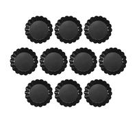 Cpolebev Stampi per Crostate all', Mini Teglie per Crostate da 3 Pollici con Fondo Rimovibile, Stampo per Muffin per Cupcake (10 Pezzi)