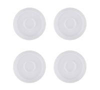 Cpolebev Stampi Rotondi per Sottobicchieri nel Silicone da 4 Pezzi, Stampi Epossidici Trasparenti per con Resina, Calcestruzzo, Cemento e Argilla Polimerica