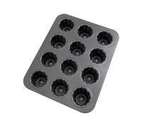 Cpolebev Stampo Canele A 12 cavità Stampo per Torta Stampo per Muffin Canele Antiaderente Adatto per Stampi per Budino da Forno