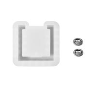 Cpolebev Stampo in Silicone per Bruciatore di Incenso A Forma di Tazza Quadrata, per Realizzare in Modo Fai da Te Contenitori per Aromaterapia in