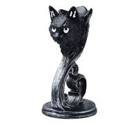 Cpolebev Statua Nera e Figurine Regalo Decorazioni per la Casa - Supporto per Base con Piedistallo A Sfera in Vetro, Supporto per Sfera Facile da Usare