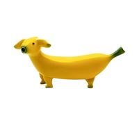 Cpolebev Statue da Giardino di Simpatici Cani Banana Figurine Ornamenti Statue da Giardino Gialle Figurine Ornamenti Statue da Giardino In Resina Figurine Ornamenti Gnomi In Resina Divertenti per la C