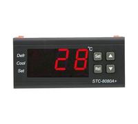 Cpolebev Stc-8080A Regolatore di Temperatura Allarmante per Sbrinamento Frigorifero Digitale Termostato In Plastica