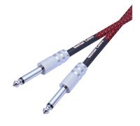 Cpolebev Stereo da 6,35 mm A Dritto da 1/4 di Pollice per Strumenti per Chitarra Elettrica, Basso, Amplificatore 1 Metro Durevole Facile da Installare