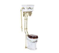 Cpolebev Stile di Vintage Vittoriano Sciacquone per Casa di Bambole in Miniatura +
