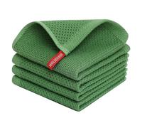 Cpolebev Strofinacci da Cucina In Tessuto A D'Ape In 100% Cotone, Strofinacci da Cucina Ultra Morbidi Assorbenti Ad Asciugatura Rapida Facili da Usare 34x34 cm