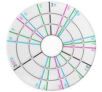 Cpolebev Strumenti Divisori per Argilla Ceramica Goniometro A Cerchio Uguale Disco Rotante Strumento Rifinitore per Ceramica per Ceramisti Artisti 'Argilla Durevole Facile Installazione A