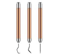 Cpolebev Strumenti per Diserbo da 3 Pezzi Strumento per Diserbo con Penna A Spillo per Vinile con Set di Luci A LED