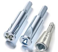 Cpolebev Strumento Attorcigliatore Filo 3 Pezzi per Trapano - Spelafili A 3/5 Vie e Strumento Attorcigliatore Filo Elettrico per Accessori Trapano Elettrico