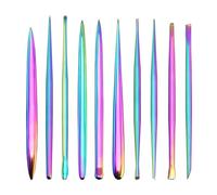 Cpolebev Strumento per Scultura In Argilla Morbida Colorata In Acciaio Inossidabile Strumento per Goffratura In Argilla Strumenti per Intaglio per Modellare L'Argilla Polimerica Fai-Da-Te Facile da Us