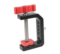 Cpolebev Supporto A Morsetto con Foro da 1/4" e 3/8" per Fotocamera, Illuminazione Video e Supporto da Tavolo