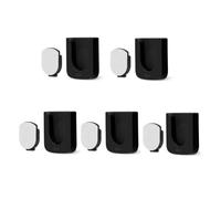 Cpolebev Supporto da Parete Magnetico per Supporto per, 5 Organizzatori per Rack Autoadesivo per TV (Nero) Durevole e Facile da Usare