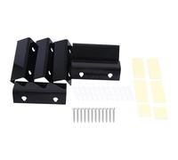 Cpolebev Supporto da Parete per Scaffali per Dischi in Vinile Nero, Confezione da 6, Supporto per da Parete, Display per Supporti per Dischi in Acrilico, Facile da Usare