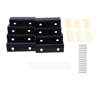 Cpolebev Supporto da Parete per Scaffali per Dischi in Vinile Nero, Confezione da 8, Supporto per da Parete, Supporto per Dischi in Acrilico, Display Durevole