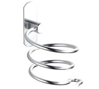 Cpolebev Supporto per Asciugacapelli A Parete, Strumenti per la Cura Dei Capelli A Spirale, Organizer per Rack per Asciugacapelli,