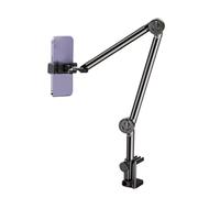 Cpolebev Supporto per Cellulare Pigro Supporto Universale per Cellulare sul Letto Braccio Meccanico A Tre Sezioni Base A Spirale A