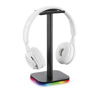 Cpolebev Supporto per Cuffie RGB Cuffie da Gioco Supporto per Display da Scrivania Base LED Pickup USB Staffa di Supporto per Cuffie-A